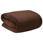 BEAUTISSU HOME STYLE Beautissu Couverture polaire 220x240cm Marron foncé Couvre-Lit Aurelia - Plaid jeté de canapé très doux - Plaid polaire marron fon