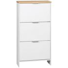 HOMCOM - Meuble à chaussures - MDF - 60x24x120cm - Blanc