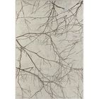 Tapis de Salon Moderne - THE CARPET - Mila - Crème - Motif Éclairs Dorés - 160 x 230 cm