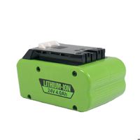 Batterie de remplacement Li-ion 24V 4.0Ah pour outil électrique Greenworks G24B3 24352