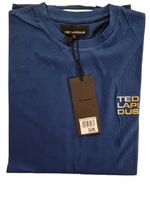 T-shirt Homme  manches courtes col rond coton doux TED LAPIDUS Bleu roi