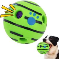 Balle Jouet pour Chien, Balles pour Chiens Qui couinent Jouets interactifs pour Chien Balles indestructibles Sonore Ballon