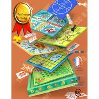 TD® Jeux de société Collection de jeux multifonctions 32 en 1 pour enfants