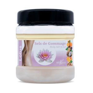 GOMMAGE CORPS déliKtess® - Gommage au sel pour le corps parfum Lotus - 600 gr