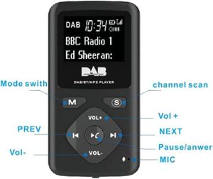 RADIO CD CASSETTE Noir Mini radio FM numérique portable Bluetooth de
