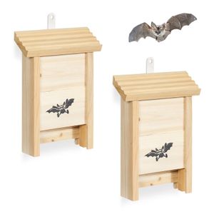 Wildlife World Nichoir à Chauves-Souris 2 Chambres - Habitat Naturel Et Écologique