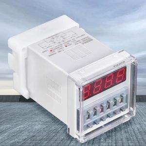 DH48S-S programmable double relais temporisé 0.1S-99H repeatcycle Socket 12-380 V