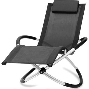 CHAISE LONGUE Chaise longue noire Bc-elec HMBL-04-BLACK - Relax 