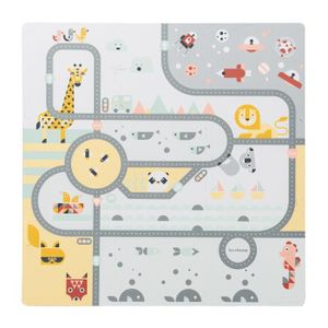 TAPIS ÉVEIL - AIRE BÉBÉ Beeloom - explorer mat - tapis de parc, puzzle route en mousse eva, pour enfant +12m
