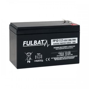 BATTERIE VÉHICULE Batterie FULBAT AGM plomb étancheFP12-7.2 (T1) 12 volts 7,2 Amps