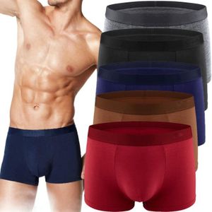 BOXER - SHORTY Lot de 5 Boxer homme Sous-vêtement caleçon respirant et extensible super doux couleurs multiples