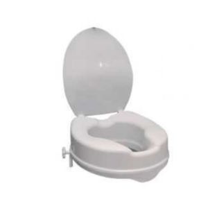 ABATTANT WC Réhausse WC PMR PELLET plastique blanc avec abattant 10 cm