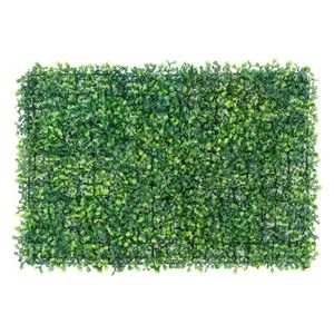 MUR VÉGÉTAL STABILISÉ Mur végétal stabilisé Plante verte artificielle Décoration de mur de maison d'herbe verte de simulation - 40x60cm-E