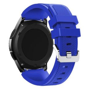 BRACELET MONTRE CONNEC. CONNECTEUR DE BRACELET ,blue-Samsung Gear S3--Brac