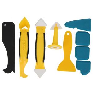 JOINT - COLLE Milleplus-Kit Outils Calfeutrage 9 Pièces pour finition joint silicone pour salle de bains, fenêtre, cuisine