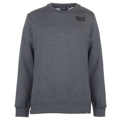 Sweat-shirt Everlast Noir Homme – Taille M, Polaire Col Rond, Logo, Gym Et Training