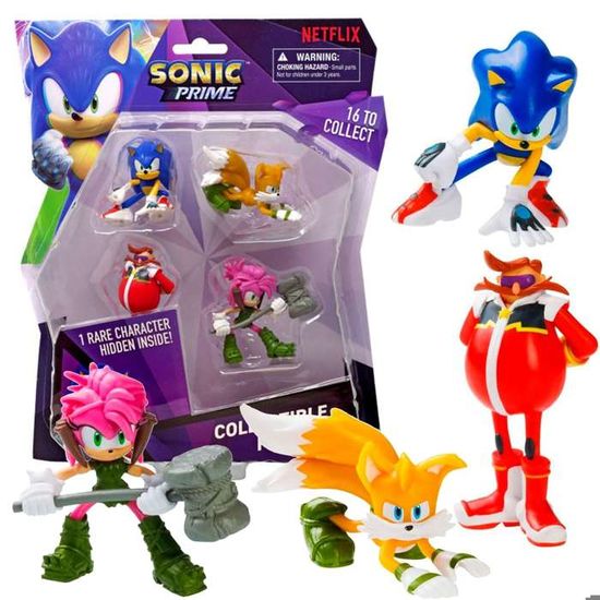 Jeu de 5 figurines Sonic Prime - Cdiscount Jeux - Jouets