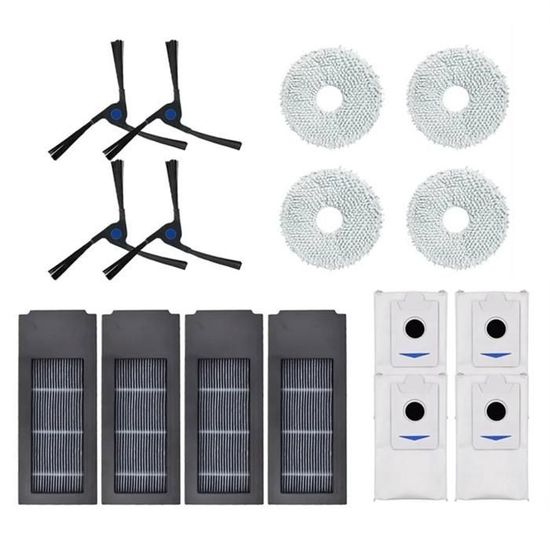 Pièces De Rechange Pour Aspirateur Robot Ecovacs Deebot X2 / Omni X2 Pro - Brosse Principale, Filtre, Sacs Poussière - Kit D'accessoires - 10