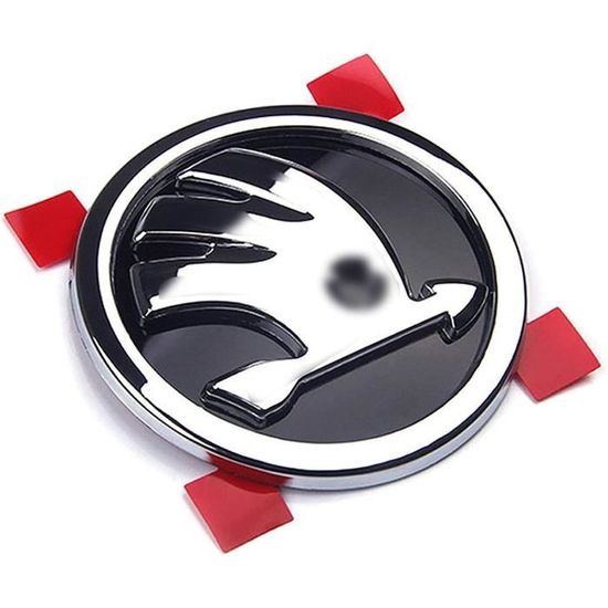Emblème Lettre S Rouge 3D Pour Calandre Avant – Badge Métallique Voiture Avec Fixation