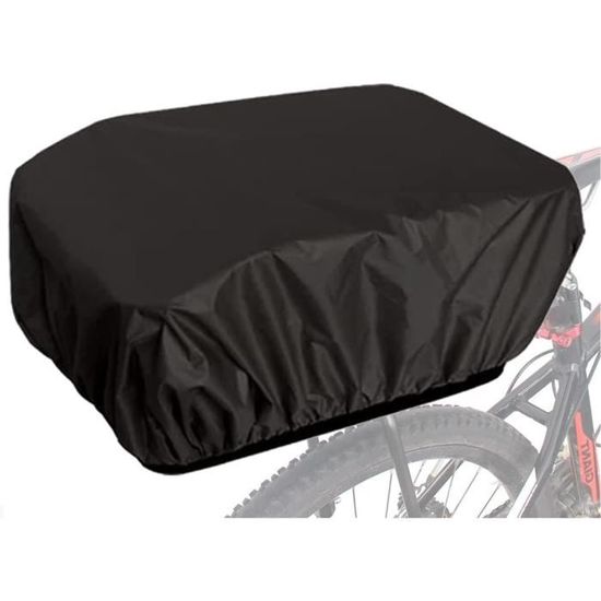 Housse Pluie Panier Vélo 35L JSHAHA - Protection étanche Porte-bagages - Noire