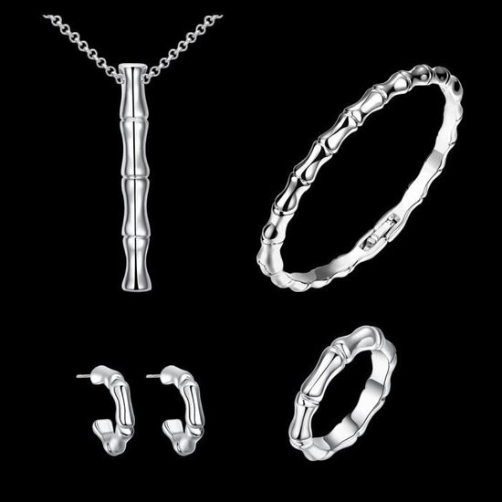 Ensemble Collier Et Boucle D'oreille Argent