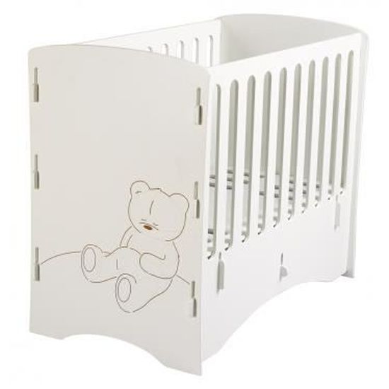 Lit Bebe En Bois Petit Ours 60 X 1 Cm Cdiscount Puericulture Eveil Bebe