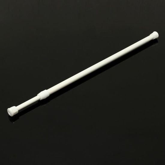 Tringle Vitrage Autobloquante Sans Percage (Nickel Mat) - 30 à 40cm