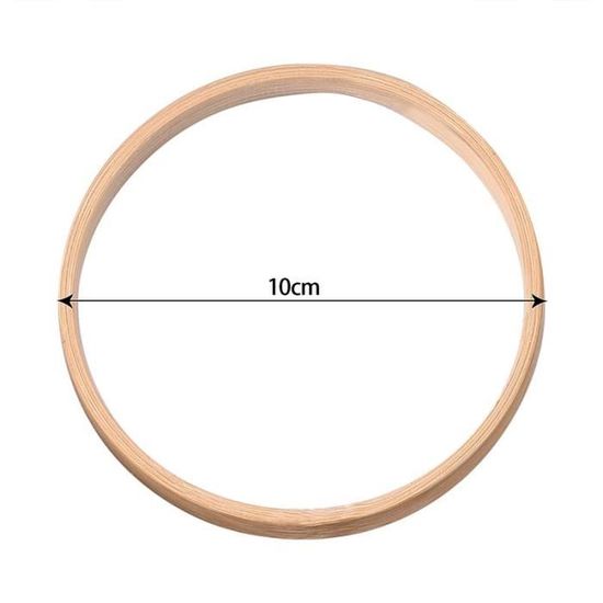 Cerceau En Métal 4 Cerceaux Métal Doré 30cm Avec Supports Bois - Pour Couronnes Fleuries, Attrape-Rêves, Décoration Murale DIY Décoration Murale Suspendue