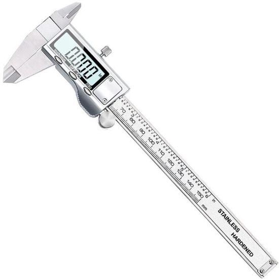 Pied à Coulisse Silverfinger 150 Mm – Intérieur, Acier Inoxydable, Jambes Droites