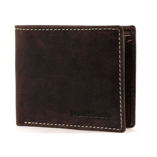 Bruno Banani Phoenix Portafoglio In Pelle Marrone: 12x9,5x2 Cm, Con 3 Scomparti, Porta Carte, Monete E Banconote - Design Classico - 4