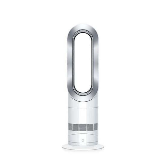 DYSON AM09 Ventilateur et chauffage soufflant  - Oscillant - Minuteur - Télécommande - Silencieux - Blanc/Argent