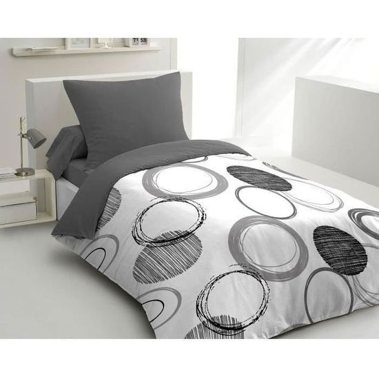 Home Linge Passion - Parure copripiumino 140 x 200 cm, colore: Ocra Senape