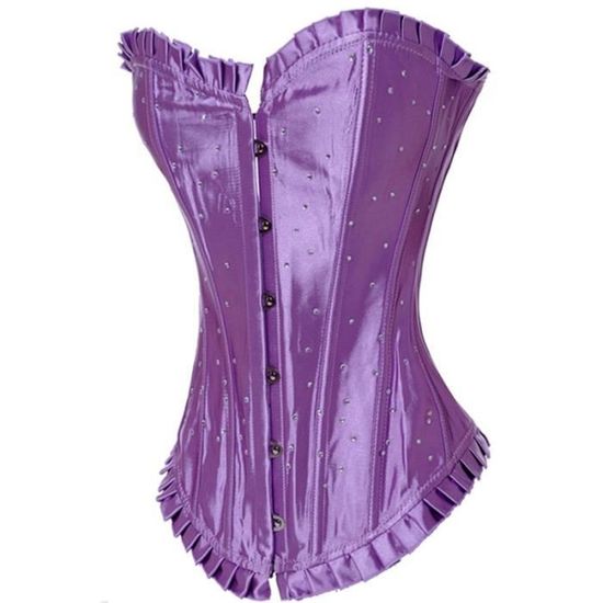 Bustier femme,Corset Sexy en Satin à fleurs,Corset gothique à lacets désossé,Bustier,formateur