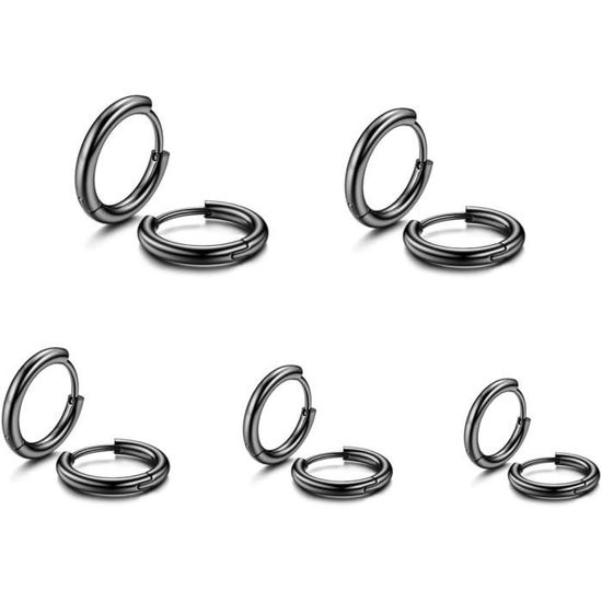 Boucles D’oreilles Argentées Pendantes – Acier Inoxydable Hypoallergénique