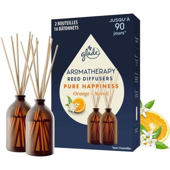 Bougies Vegan Glade I Love You - Lot De 2 - Sans Huile De Palme - Parfum Floral - 27h Et 35h