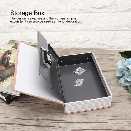 Boîte De Rangement Décorative - Faux Livre Secret Avec Compartiment Caché - Organisateur Élégant Pour Bibliothèque, Bureau Ou Table Basse - 5