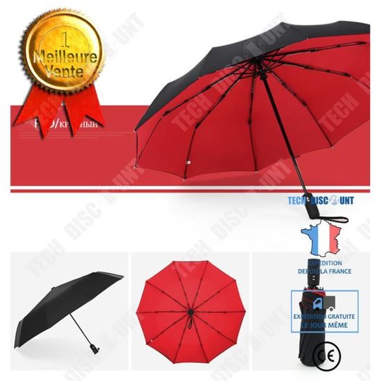 Parapluie Automatique Double Couche Coupe-vent - Solide Et Pratique Pour Toutes Les Saisons