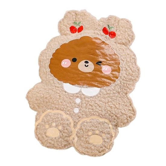Bouillotte Eau Chaude Ours Adorable 350ml en Peluche 19cm x 13.5cm — free download