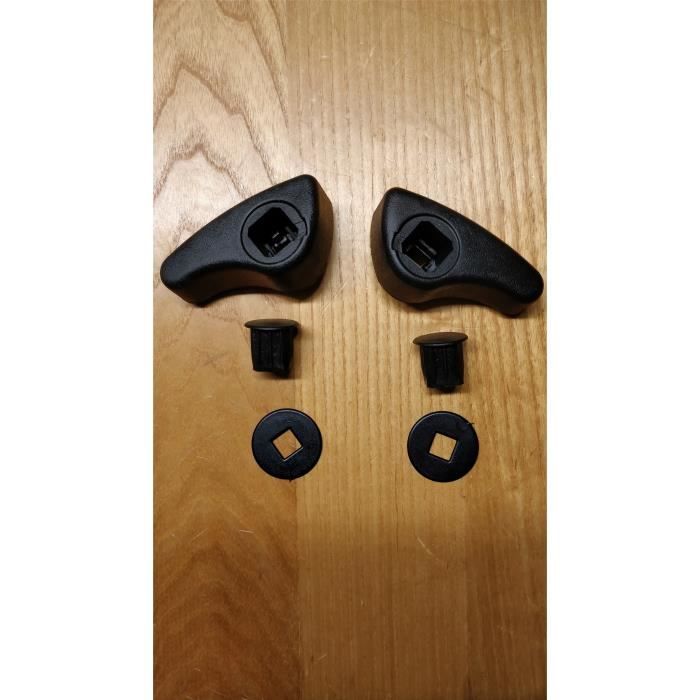 2 X Poignée réglage inclinaison siège Droite-Gauche, Noir, Renault KANGOO de 1996-2007 et TRAFIC II 2000-2014