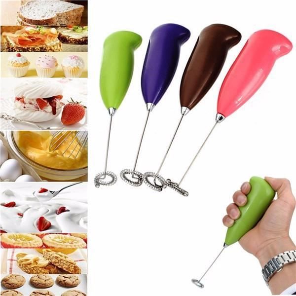 Café Handheld électrique Lait Crème Frother Fouet Mixer Batteur à œufs Foamer