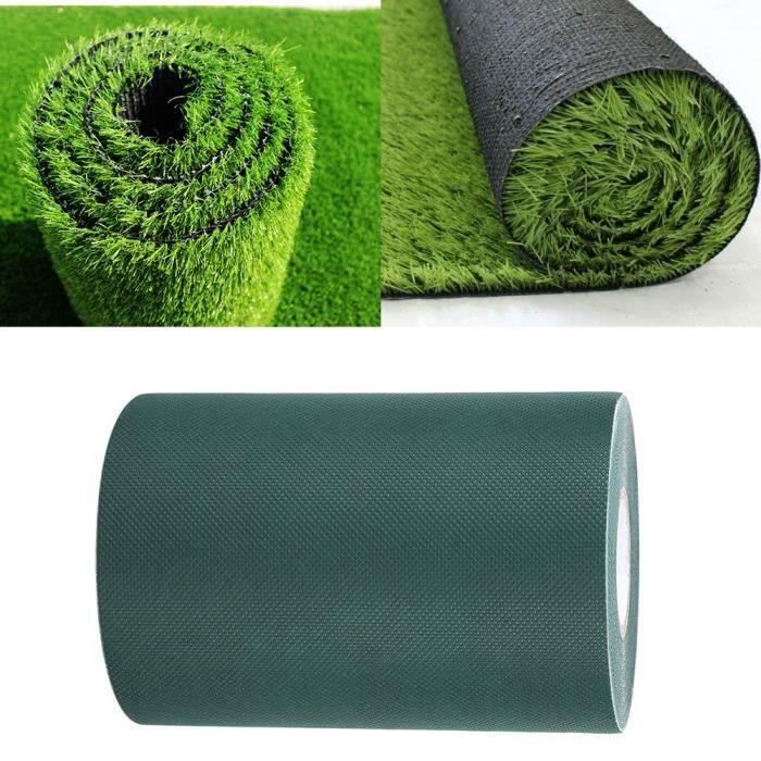 Gazon artificiel Gazon moquette rouleau Ruban de connexion pour pelouse150mm x 10M-vert