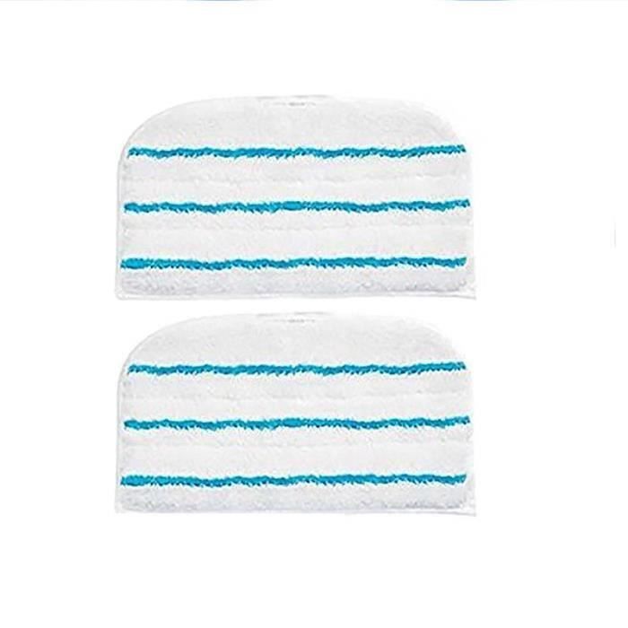 Lot de 2 Lingettes Microfibres de Rechange pour les Balais Vapeur Black+Decker FSM1630 (Alternative à FSMP20).