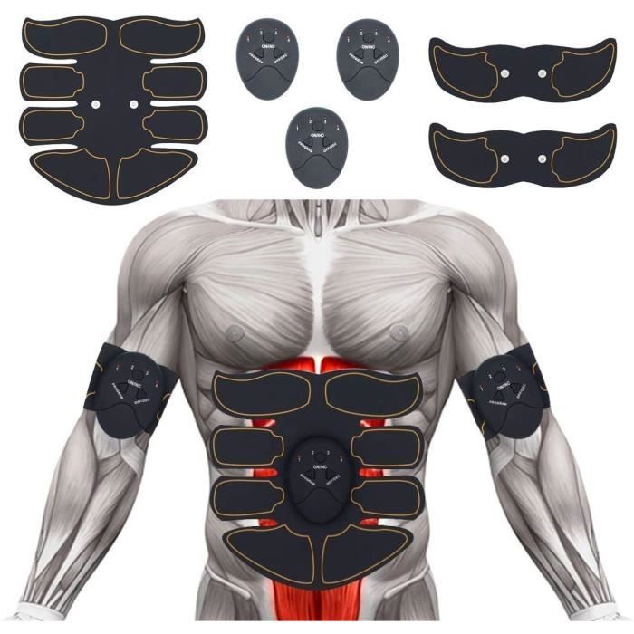 CEINTURE ABDOMINALE ABS Electrostimulateur Musculaire EMS Ceinture Abdominale Abdominale Musculaire Abdominal Massage Electrosti2440