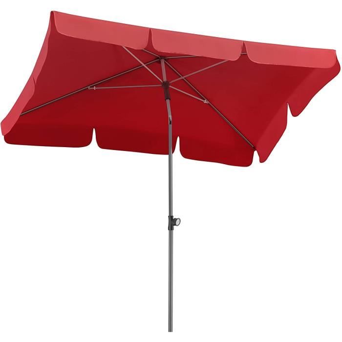 PARASOL Schneider Parasol Locarno, rouge, env. 180 x 120 cm, en 4 parties, rectangulaire31