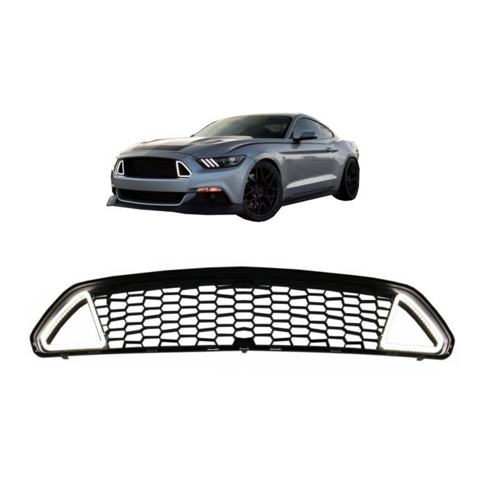 Calandre avec DRL pour Ford Mustang Mk6 VI Sixth Generation 15-17 RTR Design