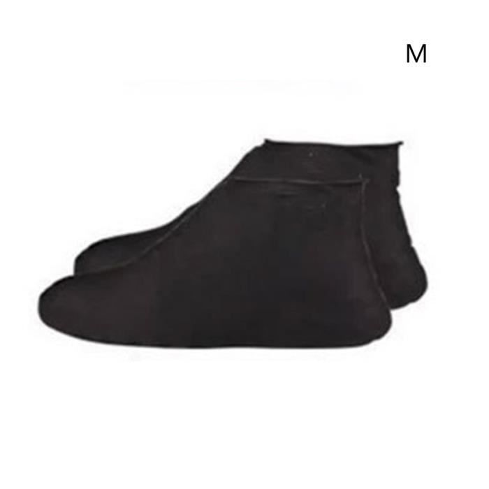 Chaussures,Couvre chaussures antidérapants en Latex, réutilisables, imperméables, pour bottes de pluie, UD88 - Type black M