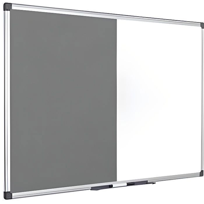 Bi-Office Maya Tableau mixte en feutre magnétique 900 x 600 mm Gris XA0328170