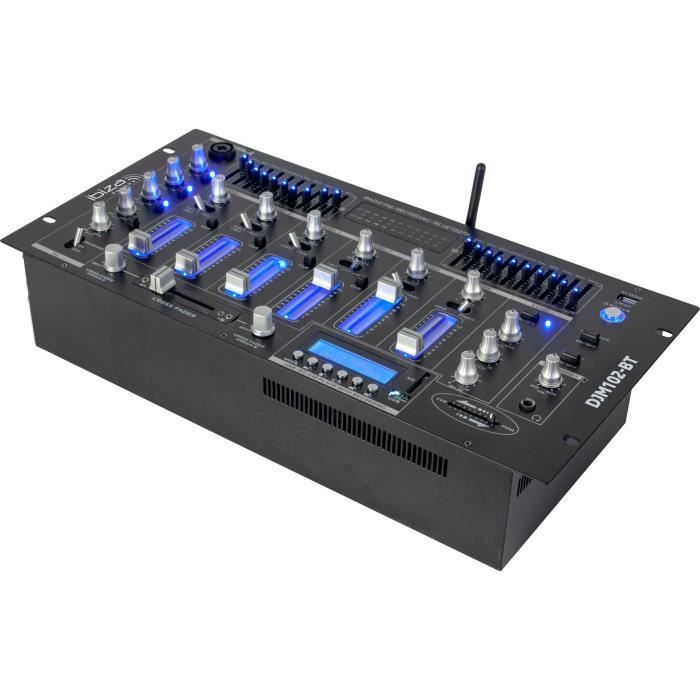IBIZA SOUND 17-2220 Table de mixage 19- - 12 entrées / 6 canaux - Bluetooth