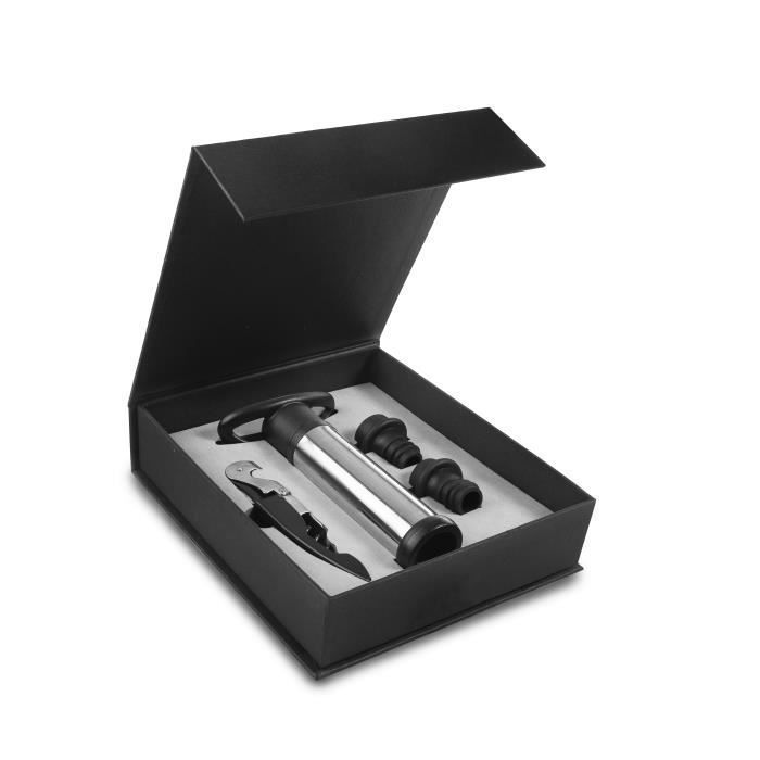SET TIRE-BOUCHON + POMPE A VIDE + 2 BOUCHONS