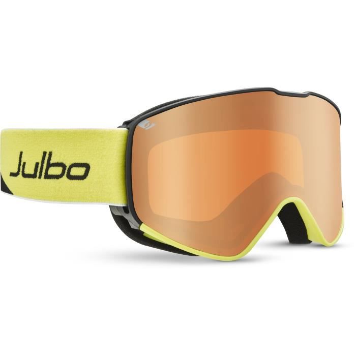 JULBO Masque de Ski Alpha - Noir et Jaune Cat3